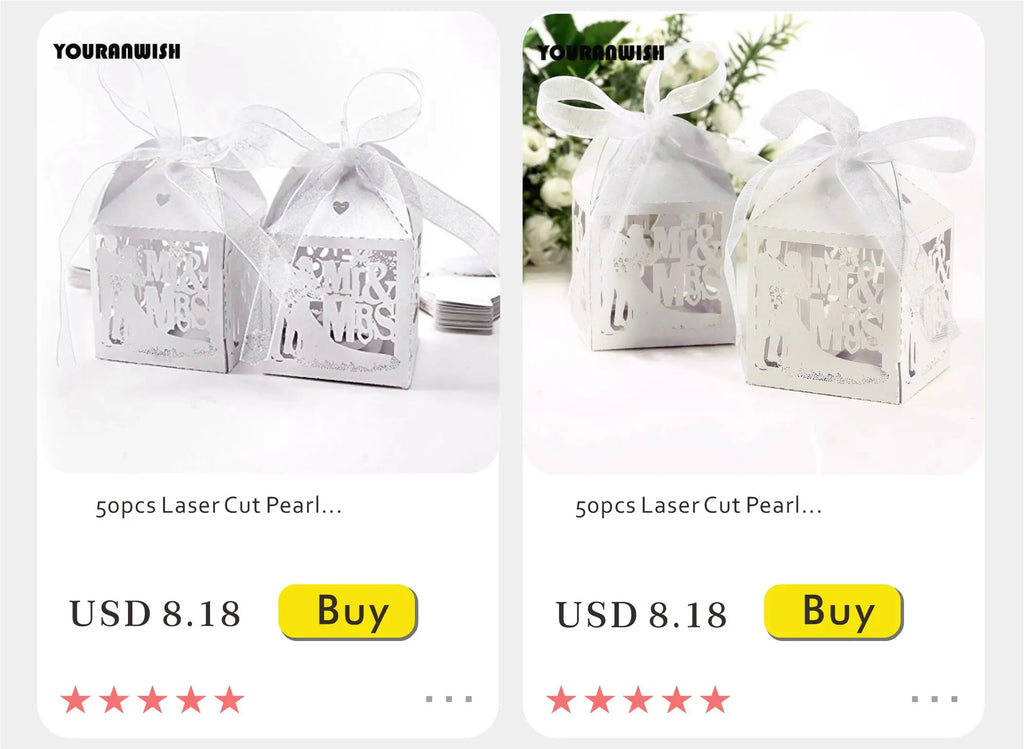 Nuova scatola regalo creativa in marmo grigio per feste e baby shower