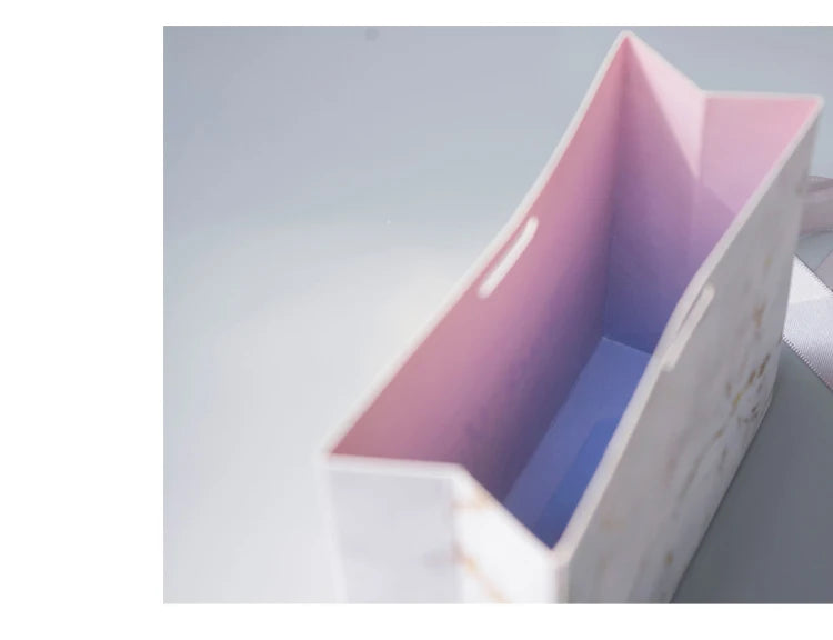 Nuova scatola regalo creativa in marmo grigio per feste e baby shower