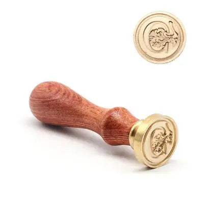 Timbro di ceralacca antico classico 26 lettere iniziali dell'alfabeto AZ