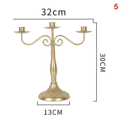 Candelabro Decor Portacandele per Matrimonio in Stile Europeo