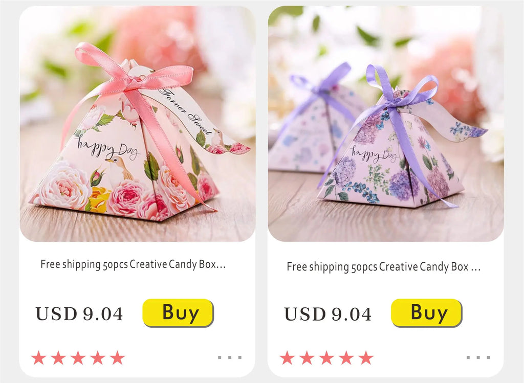 Nuova scatola regalo creativa in marmo grigio per feste e baby shower