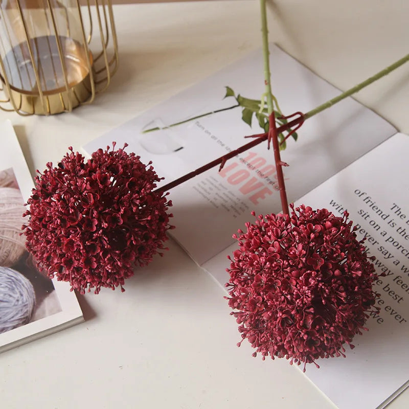 Grande ramo artificiale di cipolla colorata per sala da matrimonio, floreale, 75 cm.