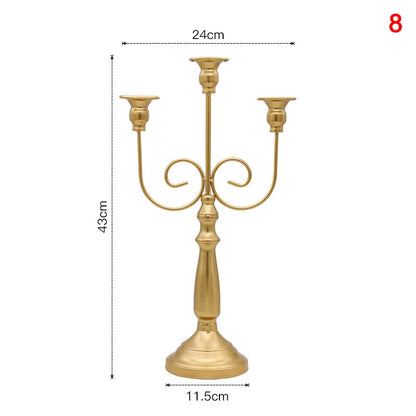 Candelabro Decor Portacandele per Matrimonio in Stile Europeo