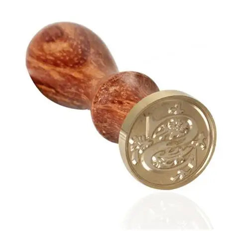 Timbro di ceralacca antico classico 26 lettere iniziali dell'alfabeto AZ