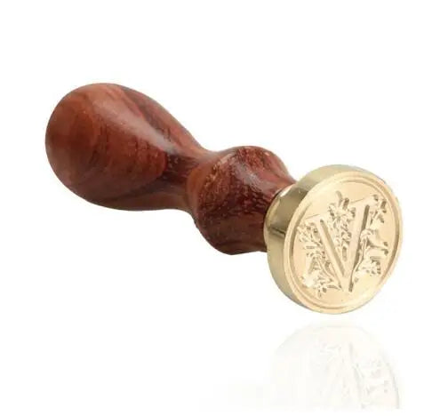 Timbro di ceralacca antico classico 26 lettere iniziali dell'alfabeto AZ