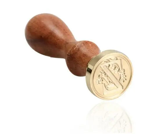 Timbro di ceralacca antico classico 26 lettere iniziali dell'alfabeto AZ