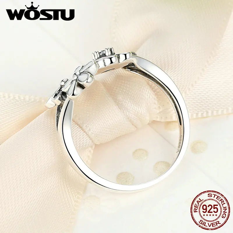 Poetic Daisy Kirschblütenring 100 % 925 Sterling Silber