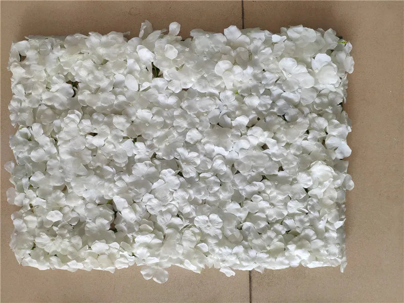 Sfondo decorativo per pareti con fiori artificiali di rose di seta rosa