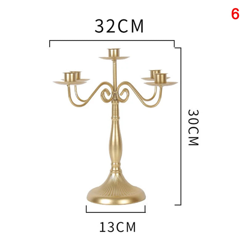 Candelabro Decor Portacandele per Matrimonio in Stile Europeo