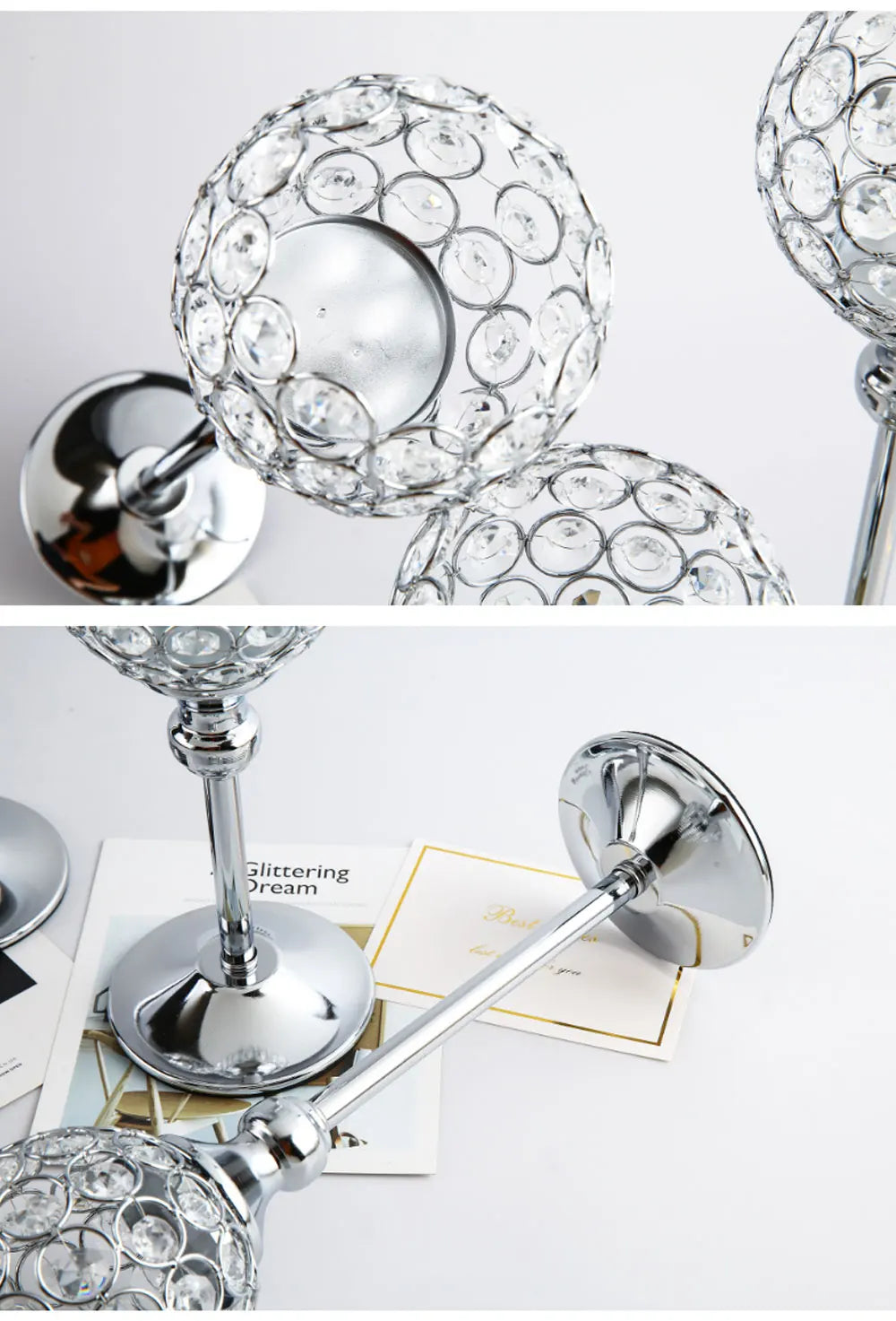 Lanterna romantica in cristallo, ideale per qualsiasi evento