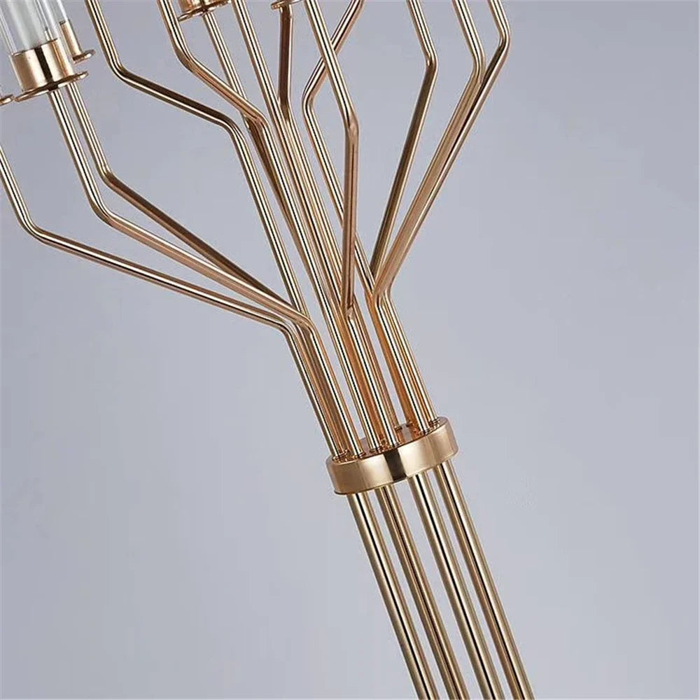 Candelabro di lusso in acrilico, altezza 160 cm, centrotavola per eventi con 13 teste.