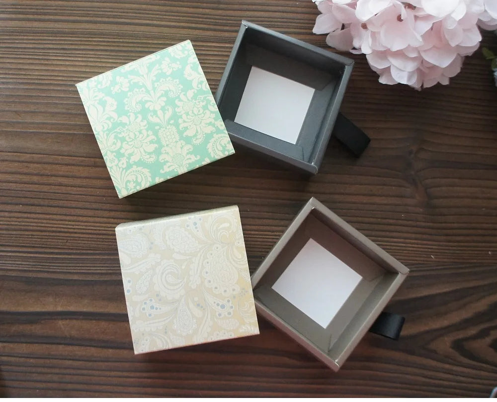 Elegant Blue Yellow Flower Pattern 3 Size 10 Set Gifts Packing