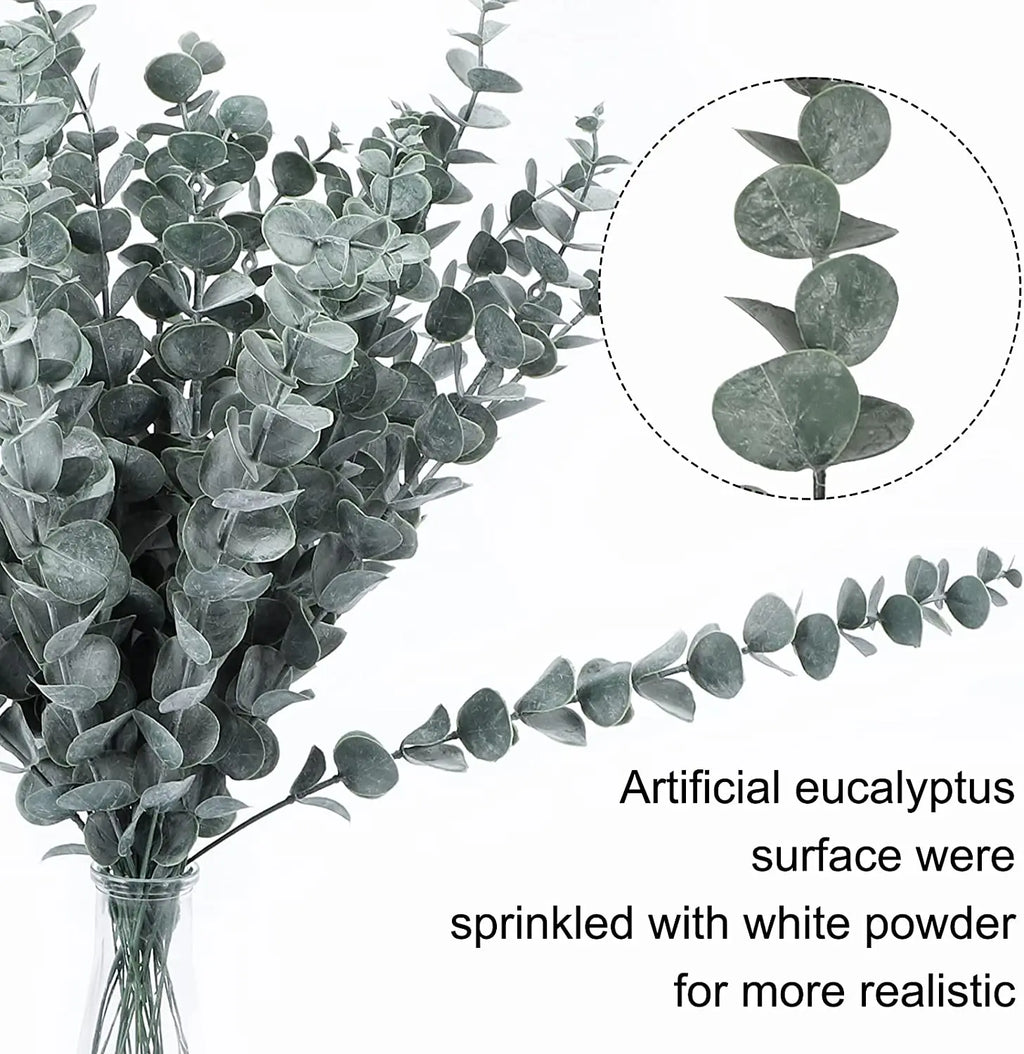 Pianta finta di eucalipto artificiale Silver Dollar Greenery.