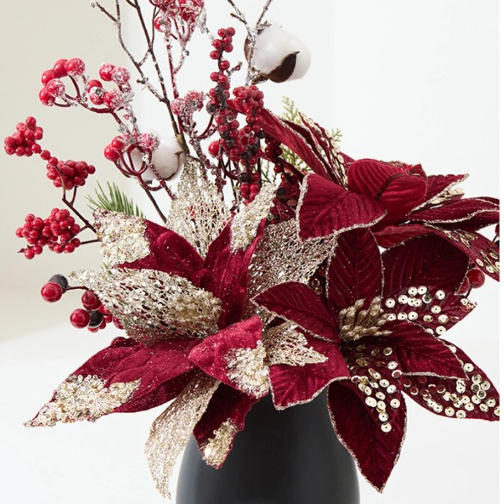 Fiore di Natale Fiore artificiale rosso.