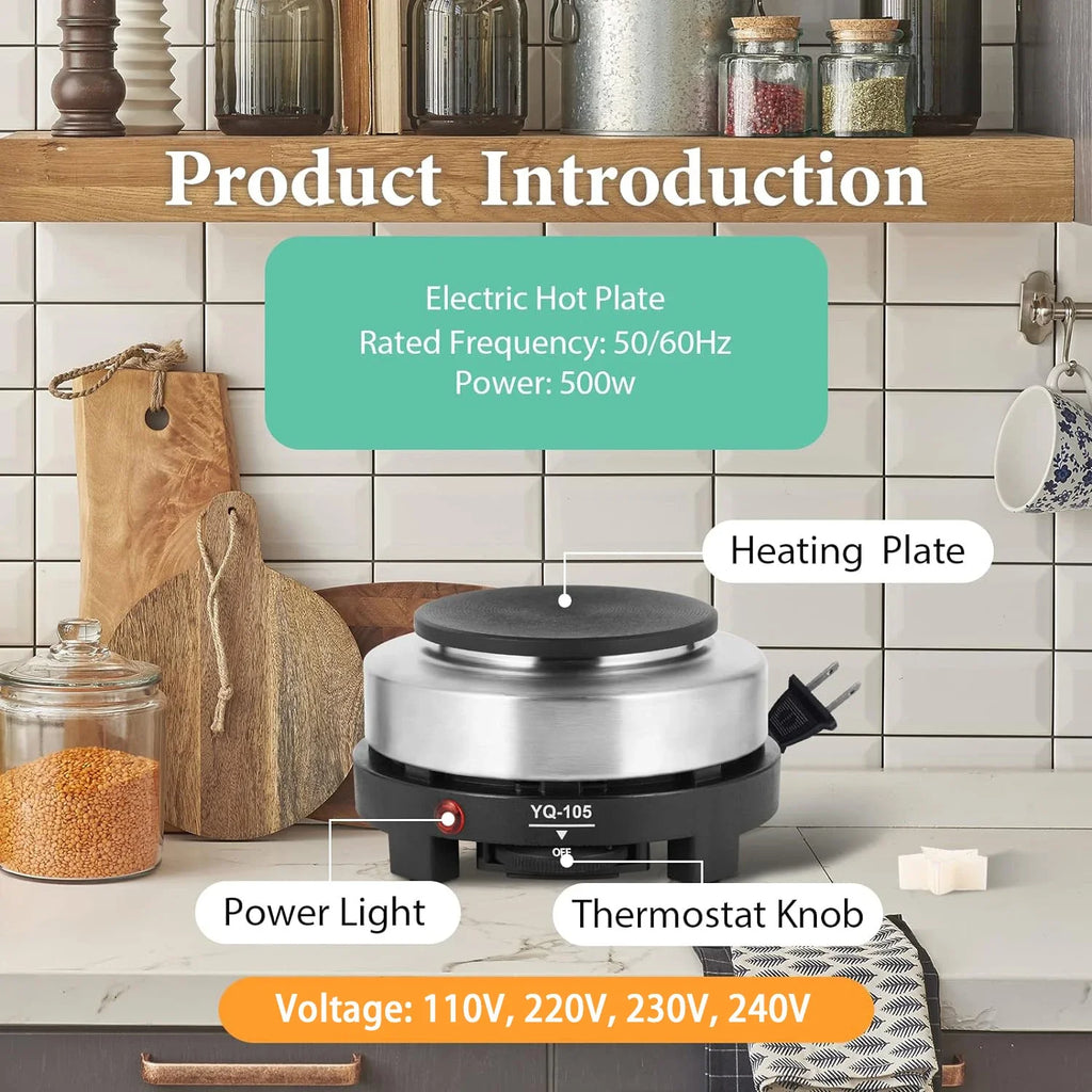 Kit per la fabbricazione di candele con fornello elettronico da 500 W, set di strumenti per principianti con crogiolo