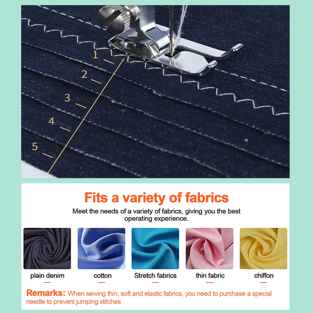 Mini macchina da cucire elettrica per uso domestico, macchina da cucire a doppio filo 505A, 12 punti, 220 V