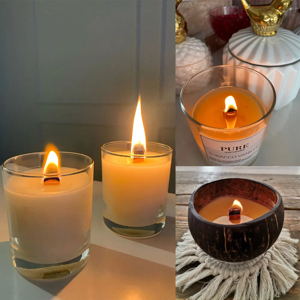 Cera di soia 100% granulare 1 kg materiale per candele profumate naturali