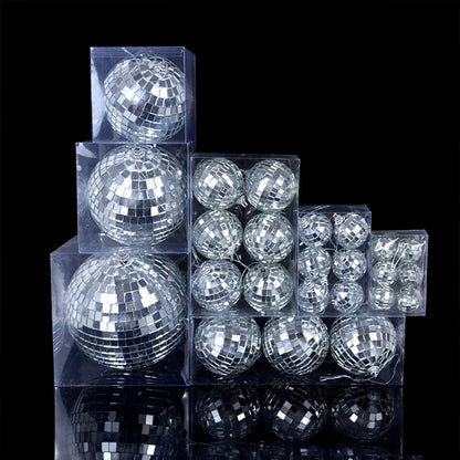 Palla da discoteca a specchio, decorazione per feste anni '70, riflettente, da appendere, 2-10 cm