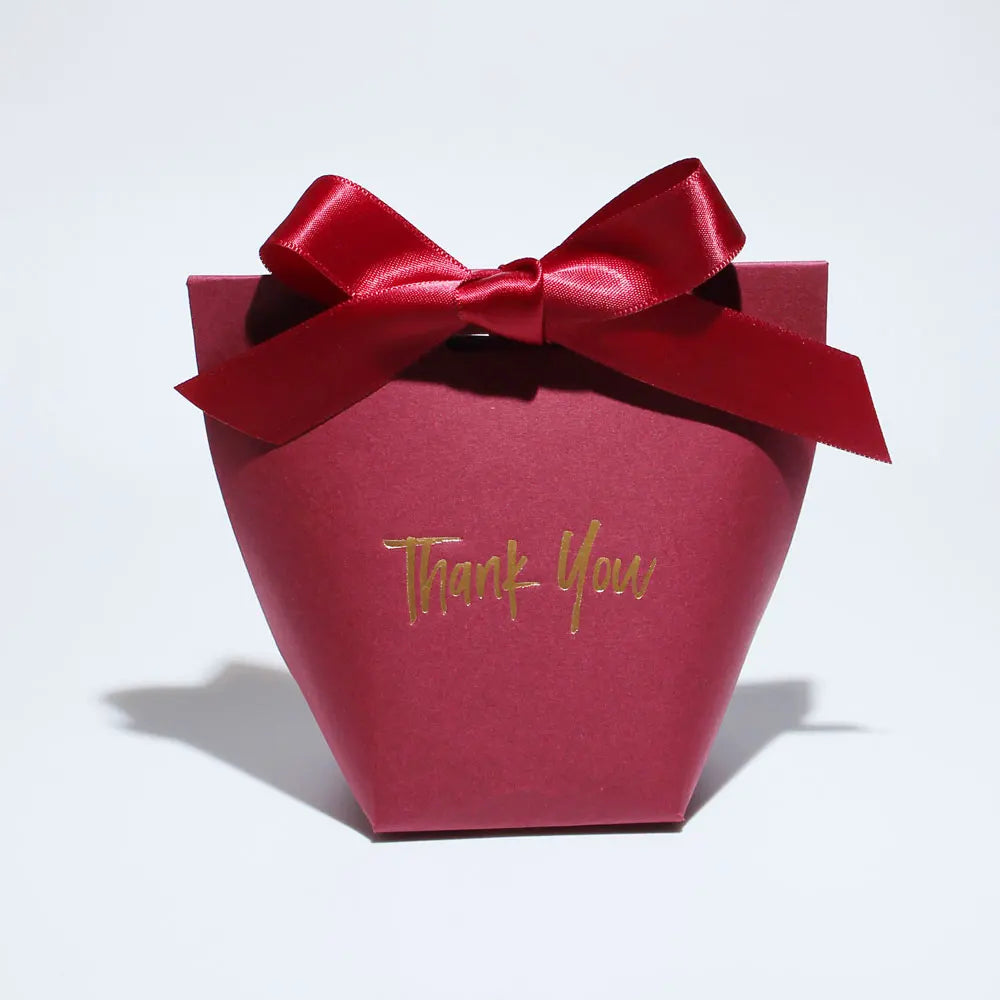 Charming Candy Present Boxes 'Thank You' Comes with Ribbon