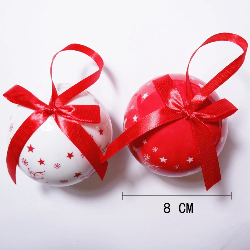 Palle di Natale, pendenti natalizi, decorazioni per l'albero, palline multicolori, set di decorazioni per feste in casa, palline decorative natalizie Navidad