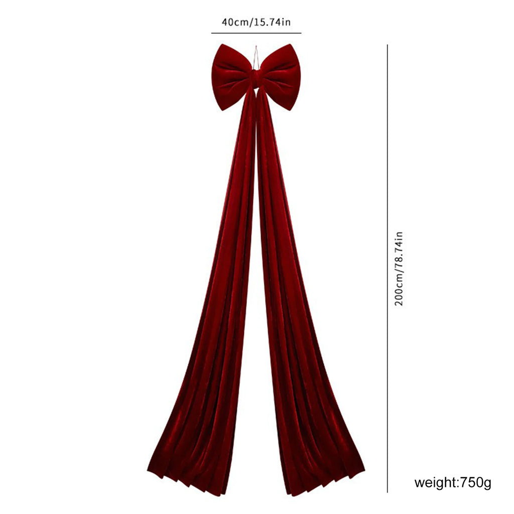 Fiocco di Natale grande per la decorazione dell'albero.