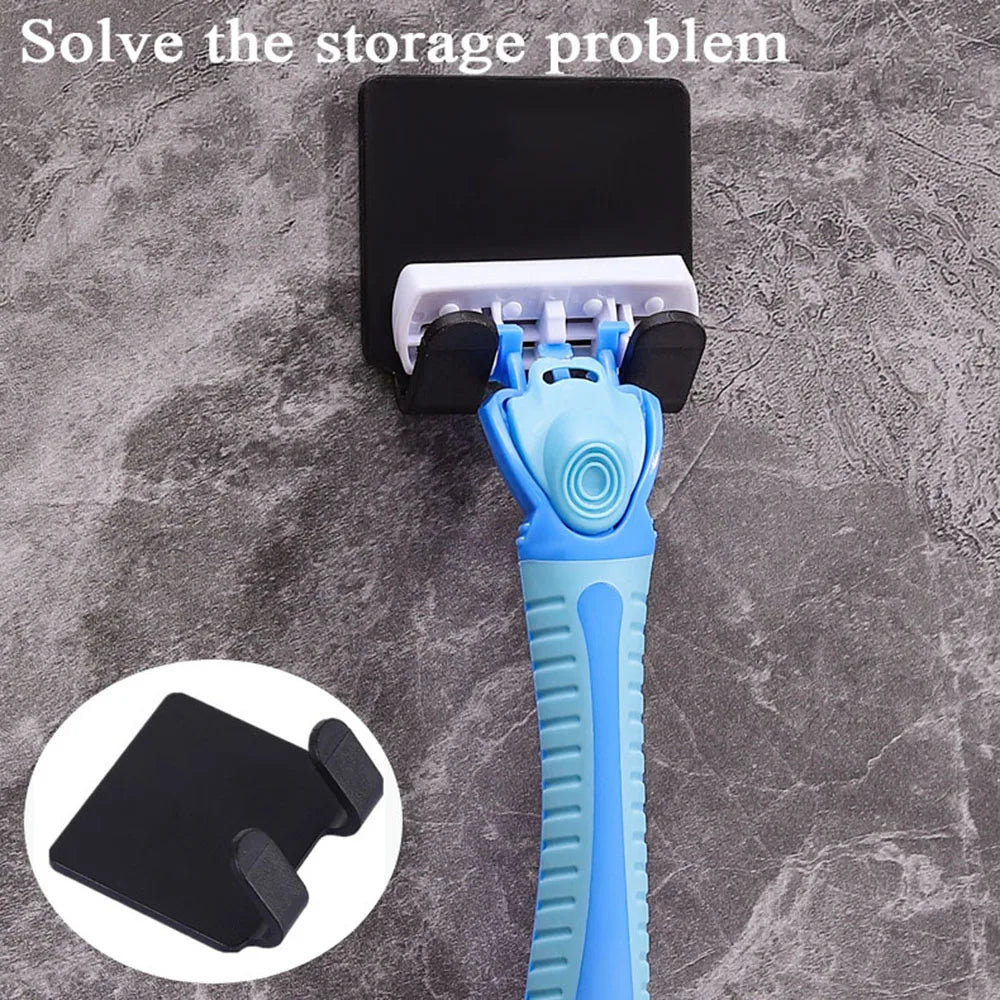 Supporto da parete per bagno, per gancio doccia, confezione da 2/4, adesivo