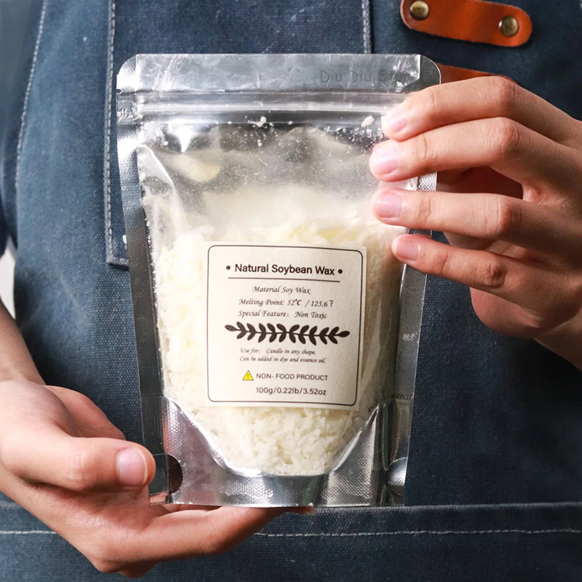 Cera di soia 100% granulare 1 kg materiale per candele profumate naturali