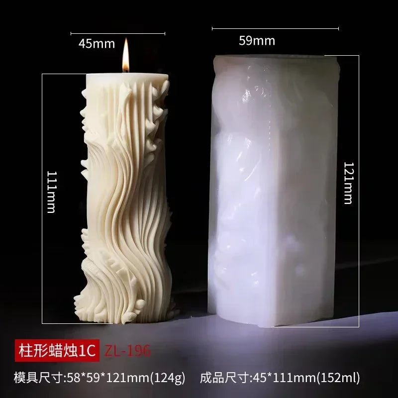Grande stampo in silicone per candela a forma di rosa con fiore di peonia