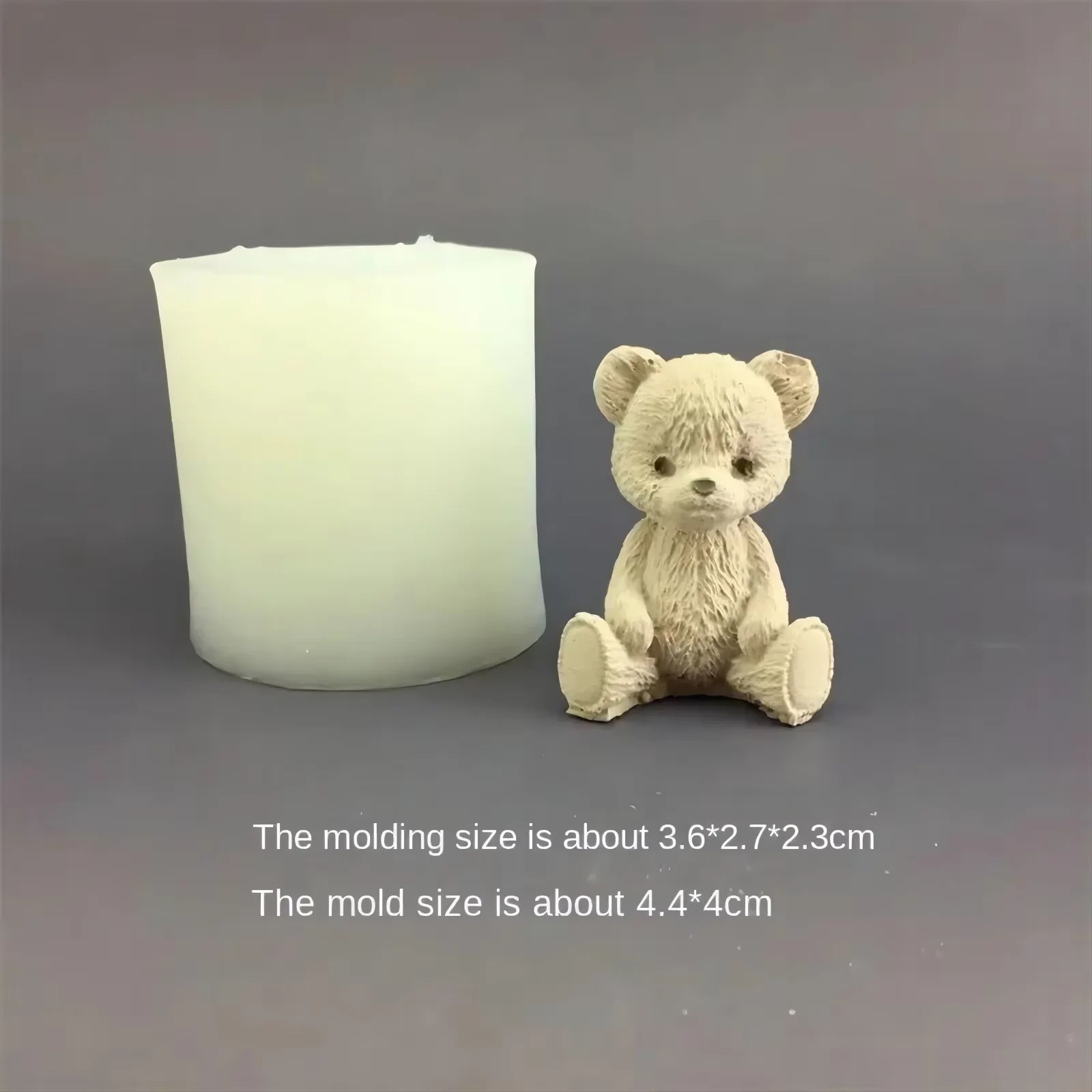 Candela per aromaterapia con stampo in silicone per barattolo di miele a forma di orsetto