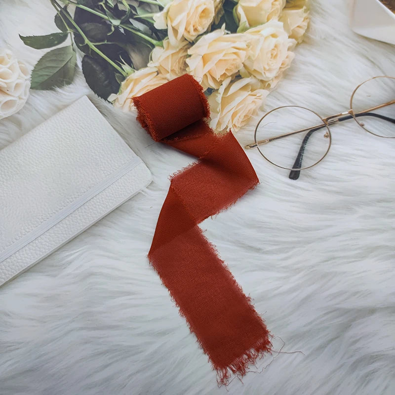 Nastro di pizzo, nastro di seta chiffon, fiori