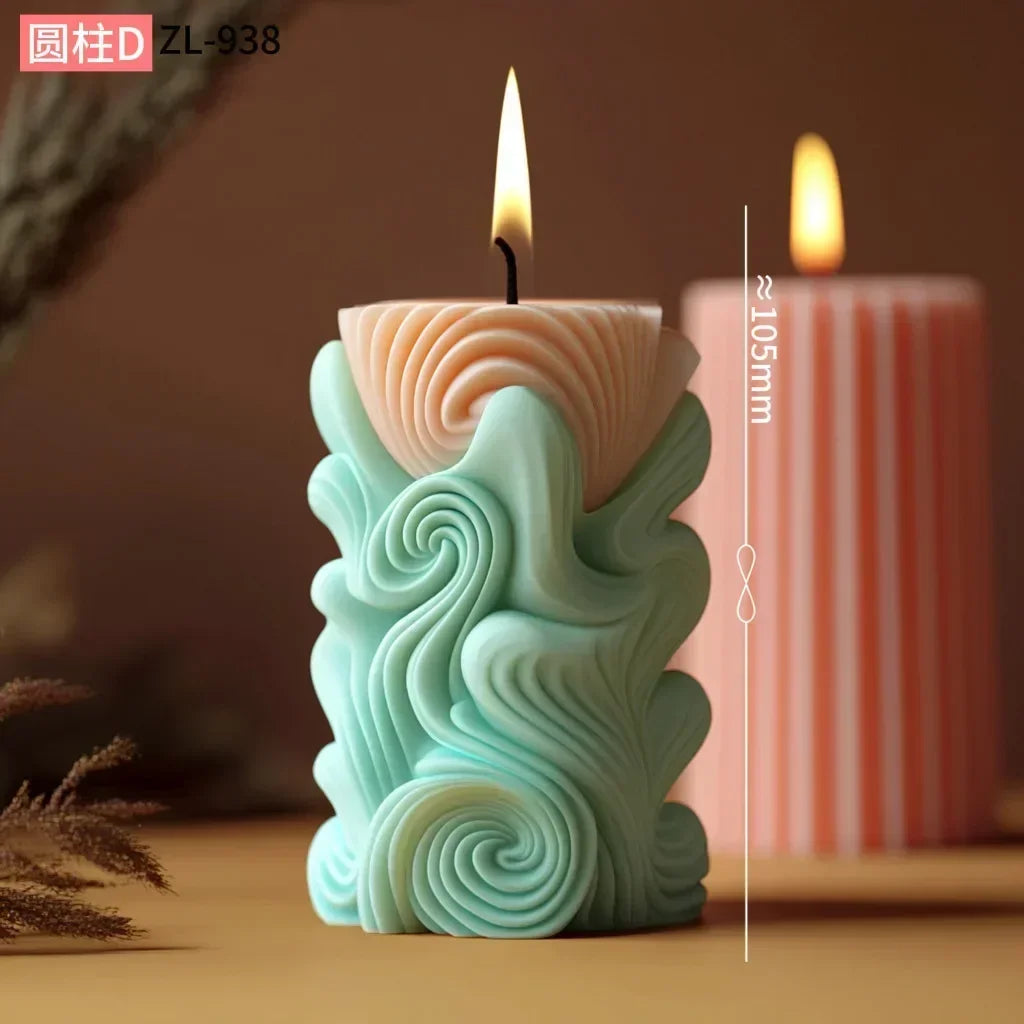Grande stampo in silicone per candela a forma di rosa con fiore di peonia