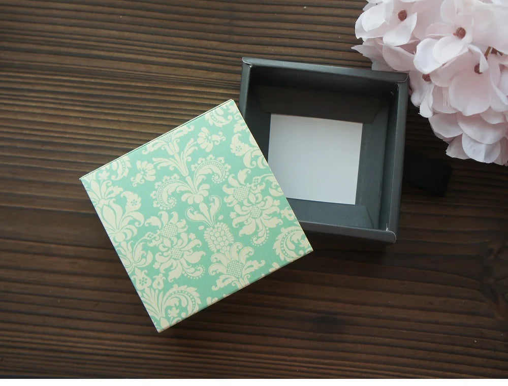 Elegant Blue Yellow Flower Pattern 3 Size 10 Set Gifts Packing