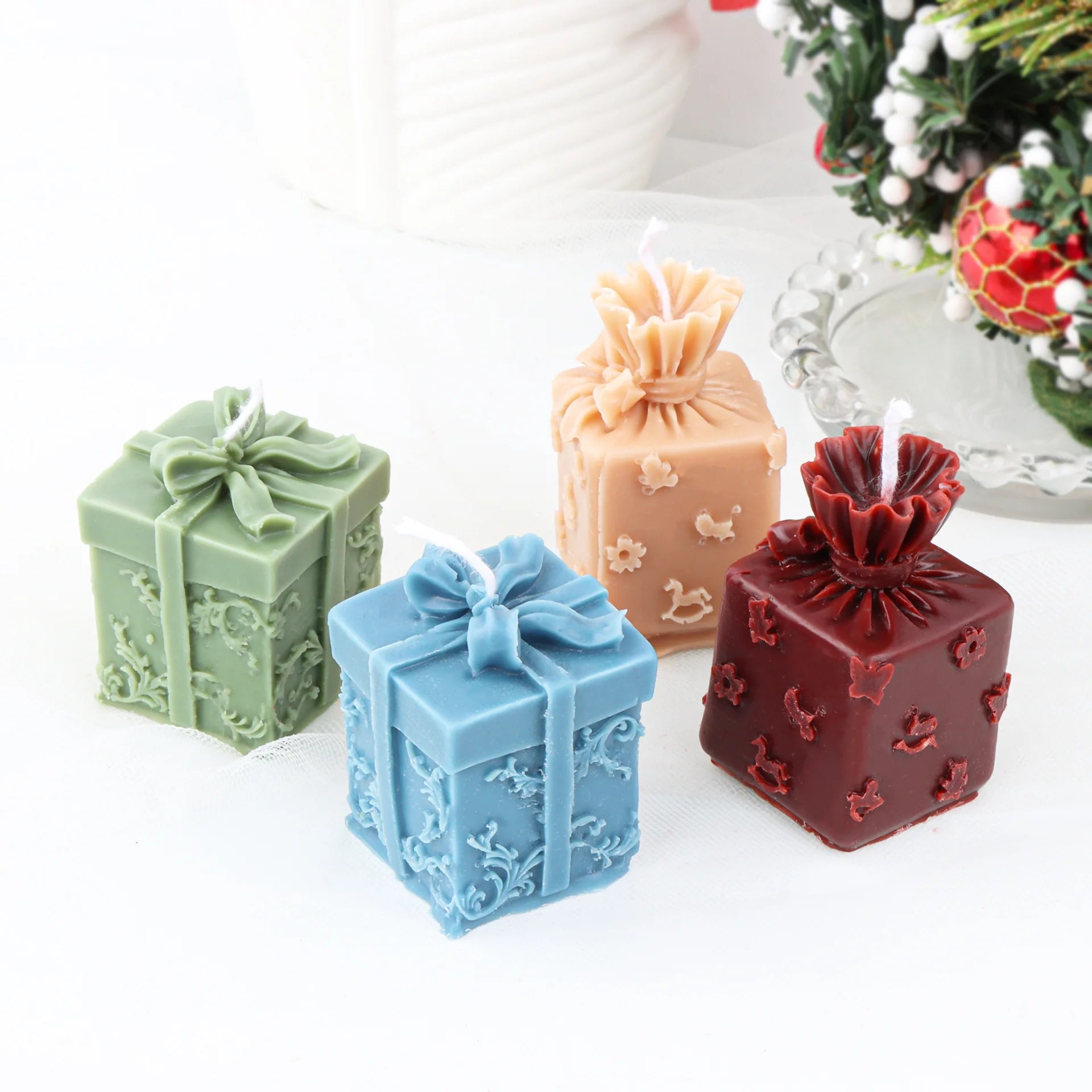 Stampo per candele, scatola regalo, stampo per candele, silicone