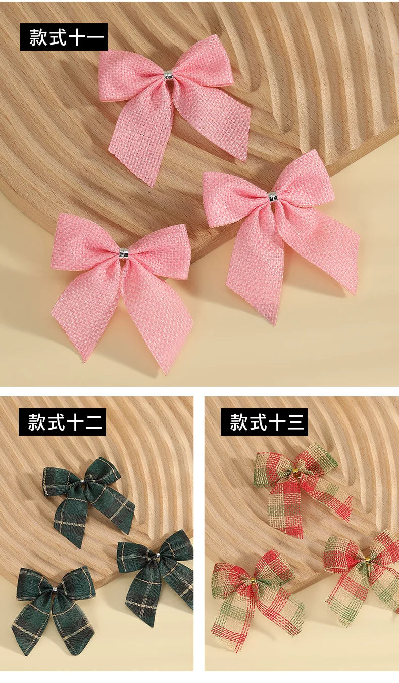 Fiocchi di Natale Fiocchi rossi dorati.