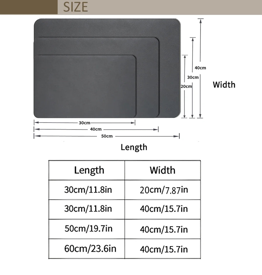 Grande tappetino assorbente da cucina con foglie autunnali, tappetino per asciugare i piatti