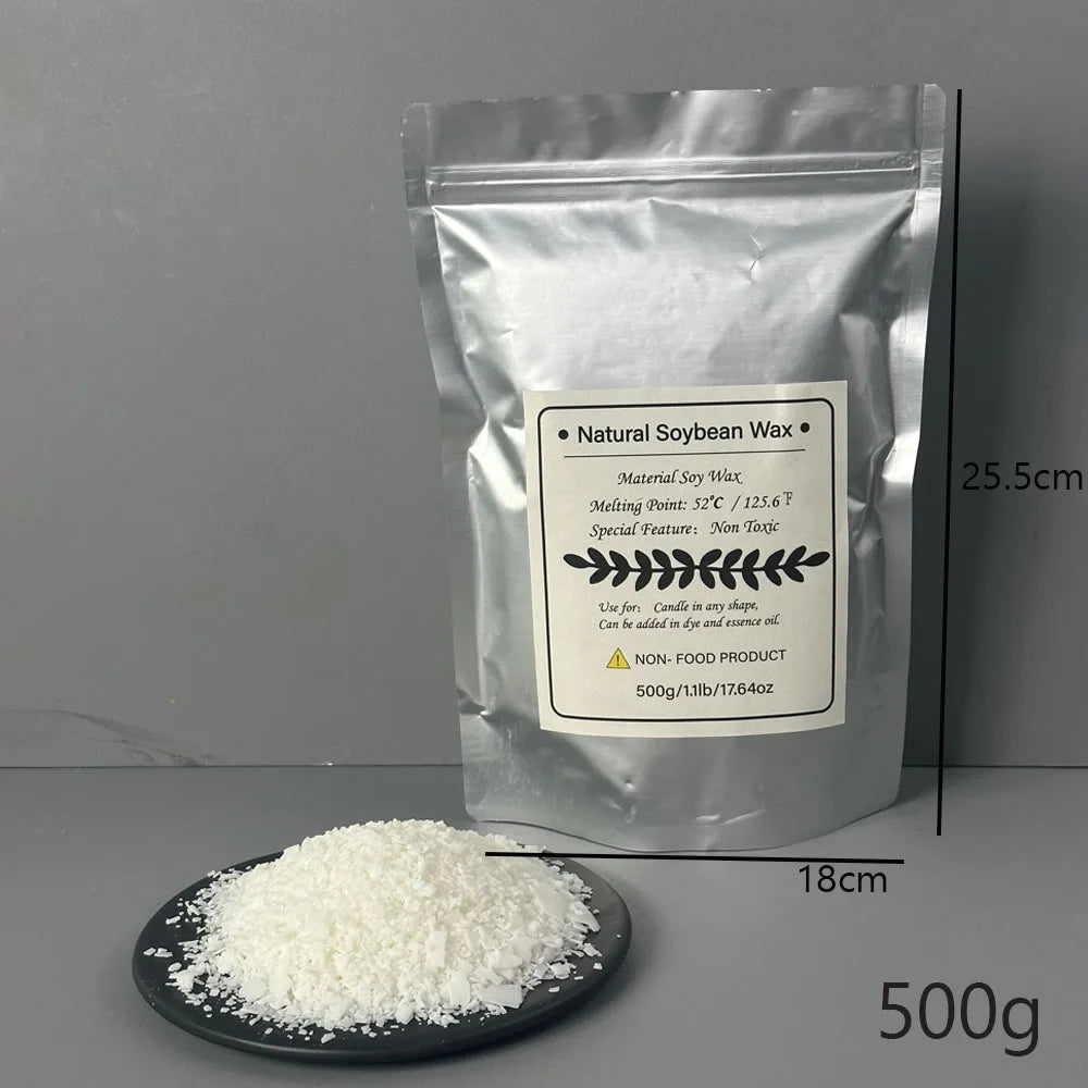 Cera di soia 100% granulare 1 kg materiale per candele profumate naturali