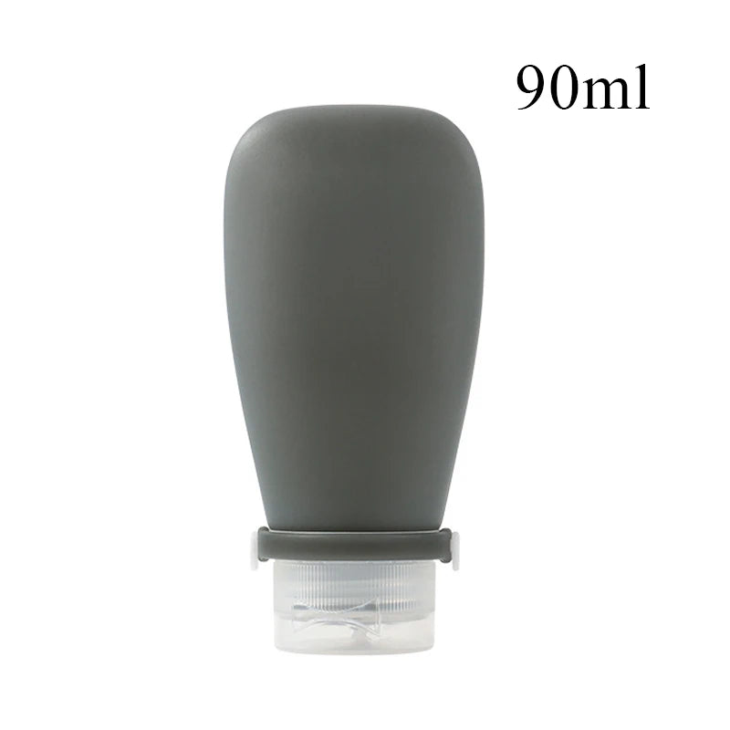 Bottiglia da viaggio portatile in silicone per cosmetici, bottiglia vuota ricaricabile