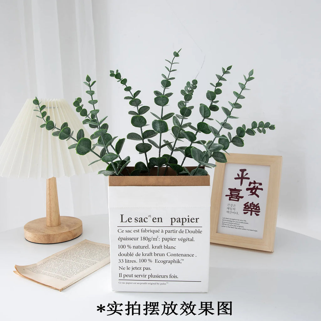 Pianta finta di eucalipto artificiale Silver Dollar Greenery.