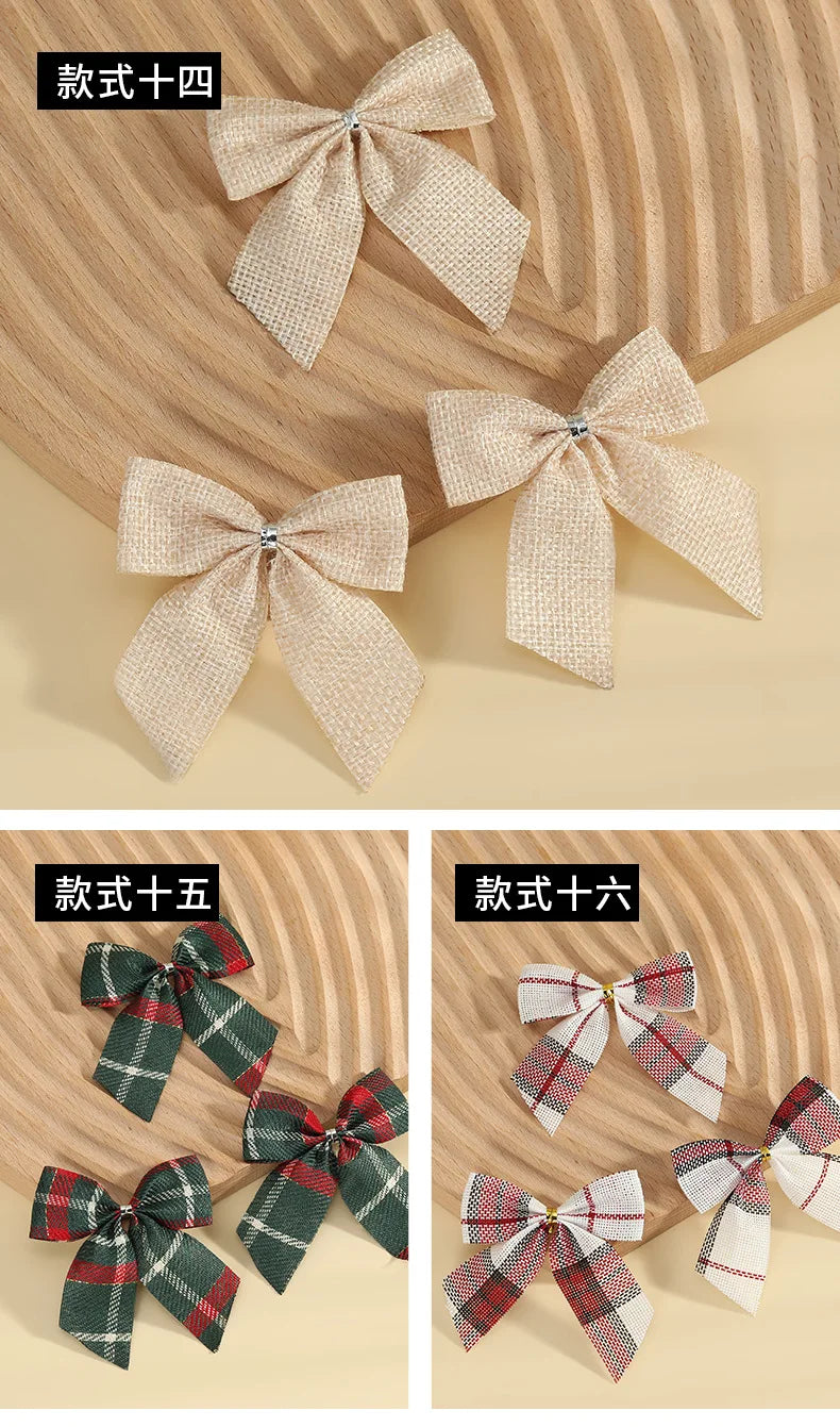 Fiocchi di Natale Fiocchi rossi dorati.