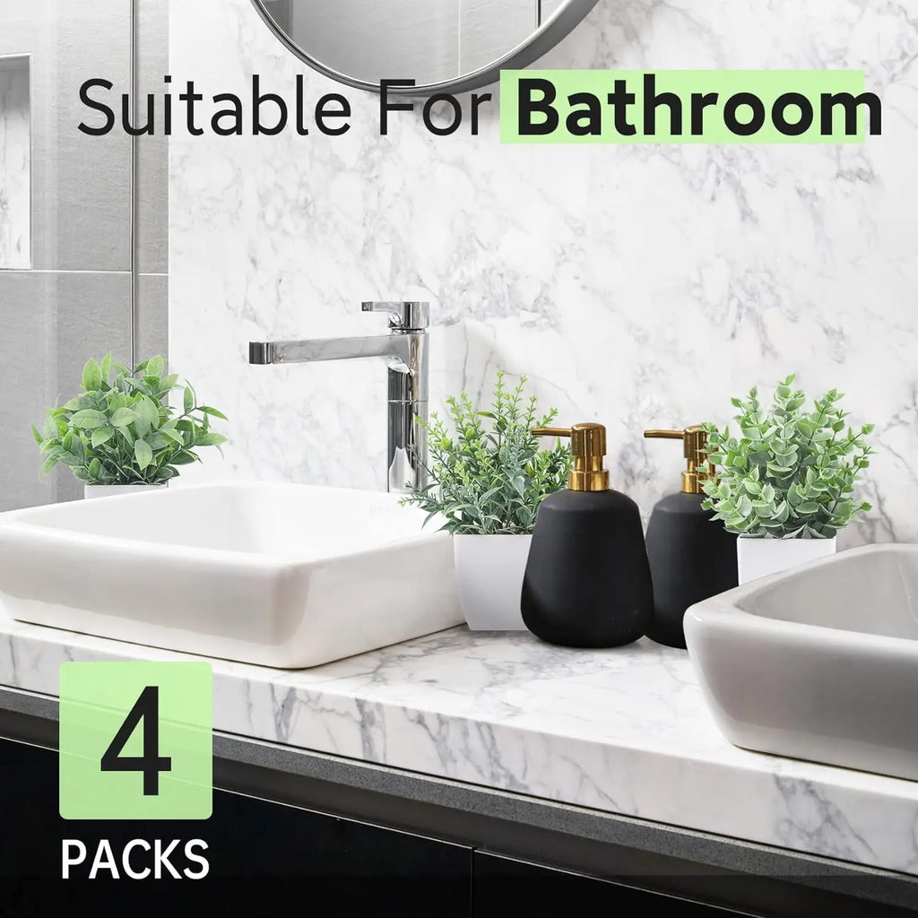 Bonsai finti, piante artificiali in vaso, 4 pezzi per la decorazione della casa