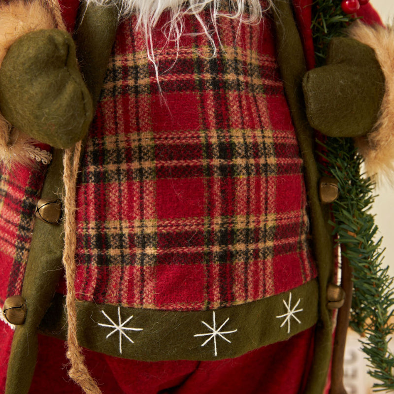 Grandi bambole di Babbo Natale decorative da 60 cm, Babbo Natale in piedi.