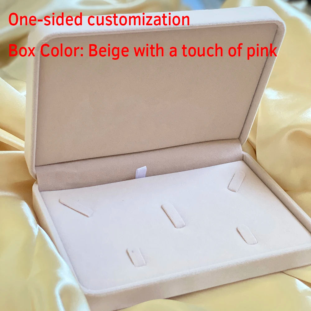Flanell-Schmuckkästchen, individuelle Geschenkbox für Eheringe zur Hochzeit.