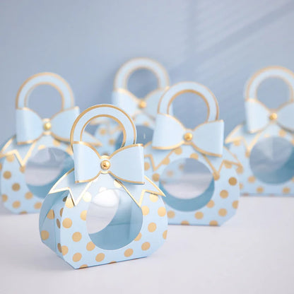 Sacchetto di caramelle creativo stile ciuccio, scatola di cioccolatini per bomboniere di nozze. 50 pezzi