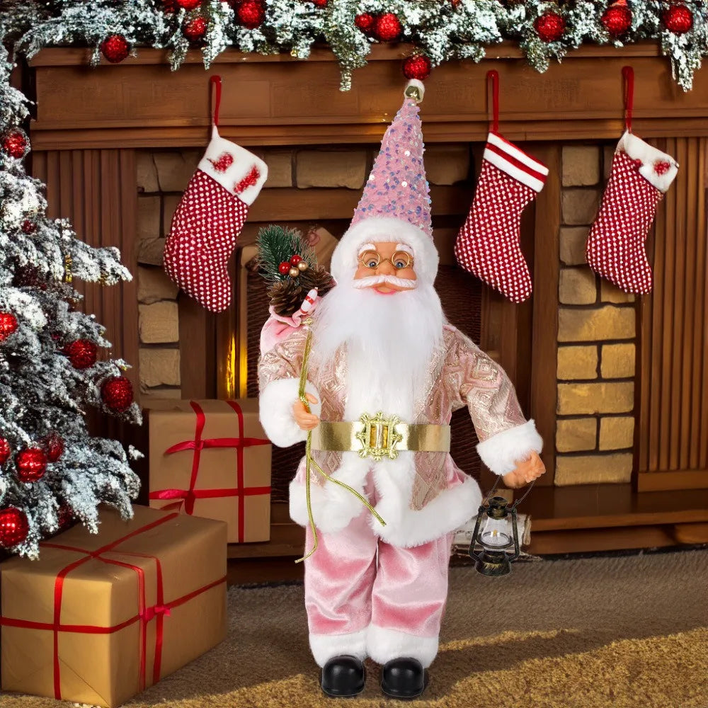 Statuina di Babbo Natale, regalo di Natale perfetto, design fantasy, dettagli squisiti.