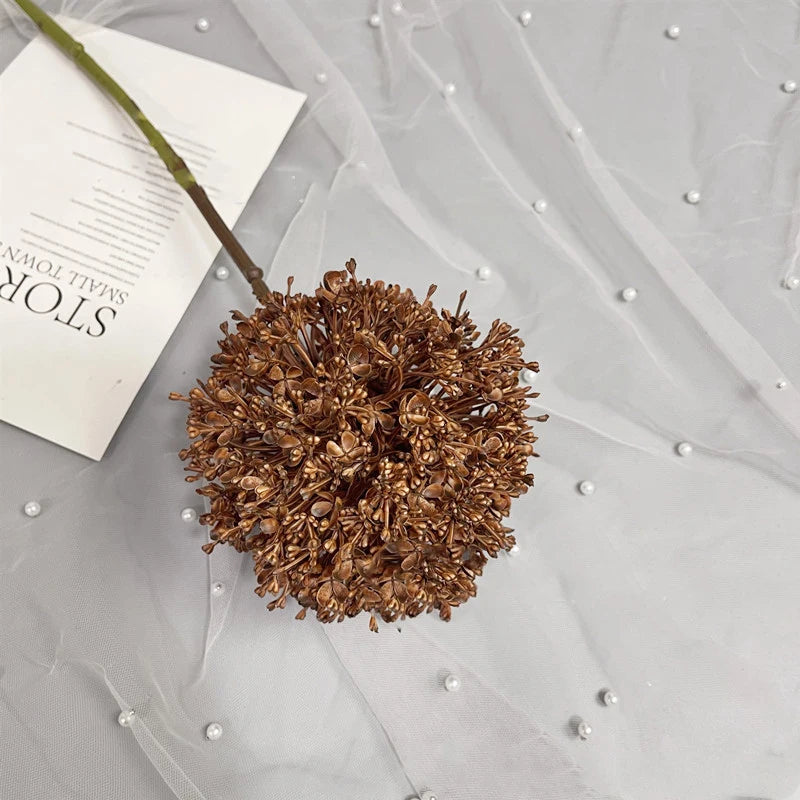 Grande ramo artificiale di cipolla colorata per sala da matrimonio, floreale, 75 cm.