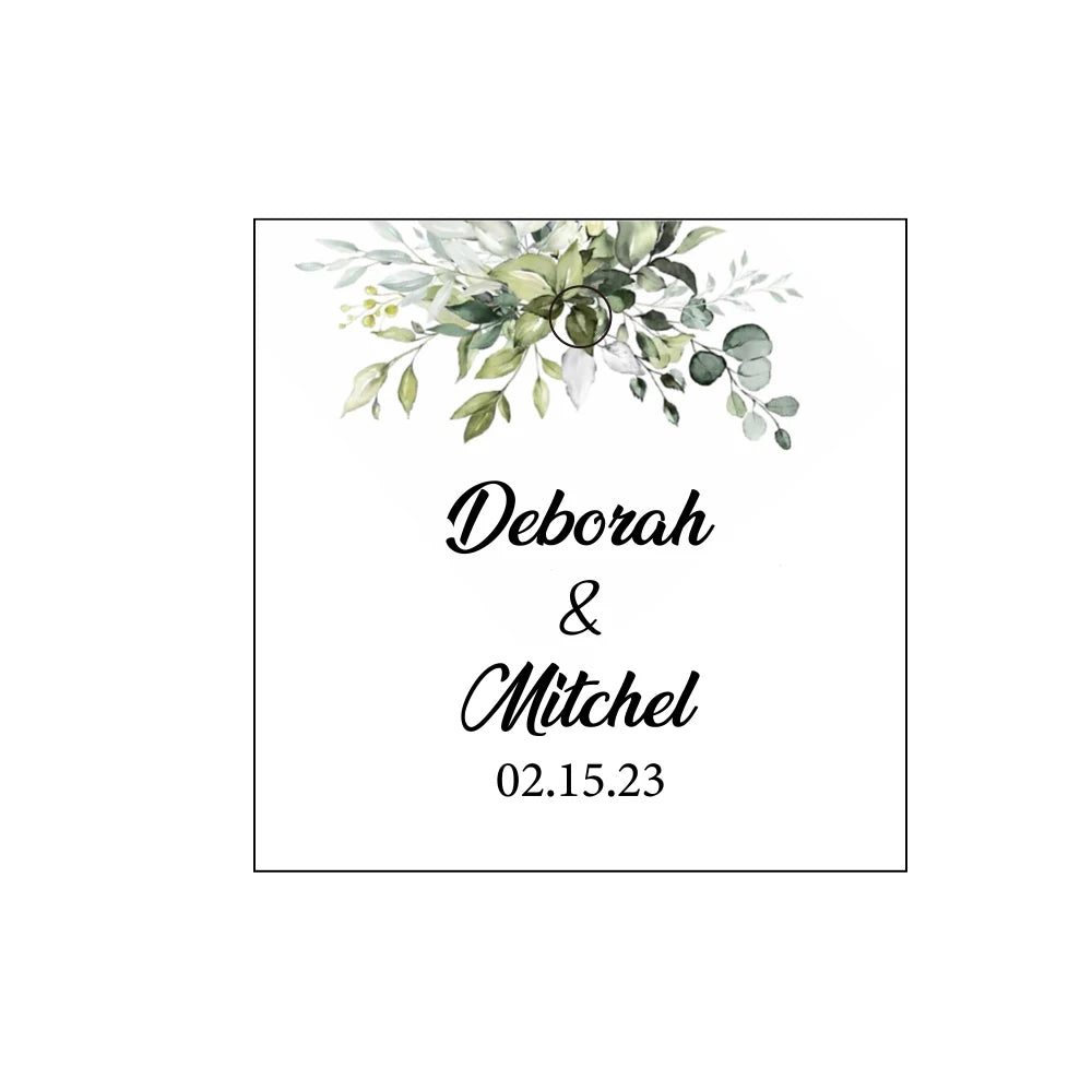 Personalisierte Dankeschön-Geschenkanhänger zur Hochzeit, 100 Stück