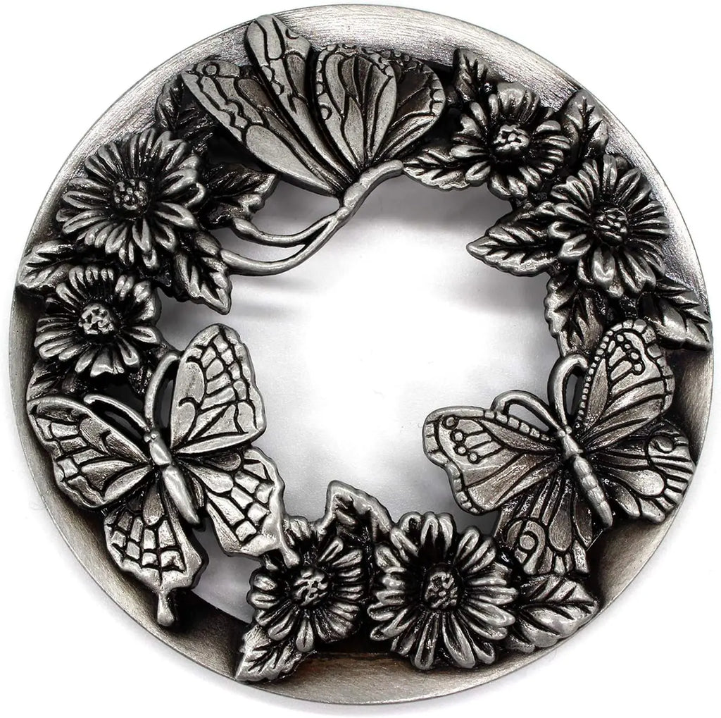 Candela antica a forma di farfalla, coperchio per barattolo, argento/oro/bronzo