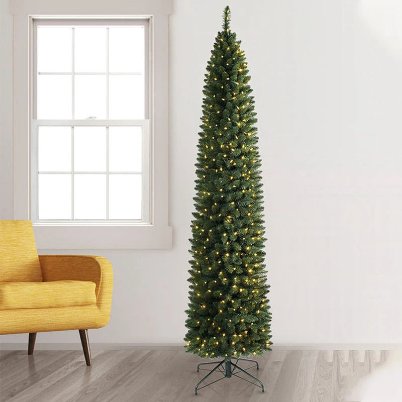 Albero di Natale di lusso 2025, decorazioni per la casa, grandi ornamenti per l'atmosfera natalizia, albero di Natale 150/180/210 cm