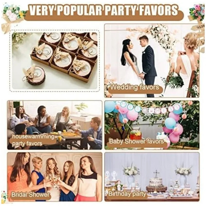 Candele per ospiti, portacandele in legno per lumini da matrimonio, 10/15/20 pezzi, bomboniere