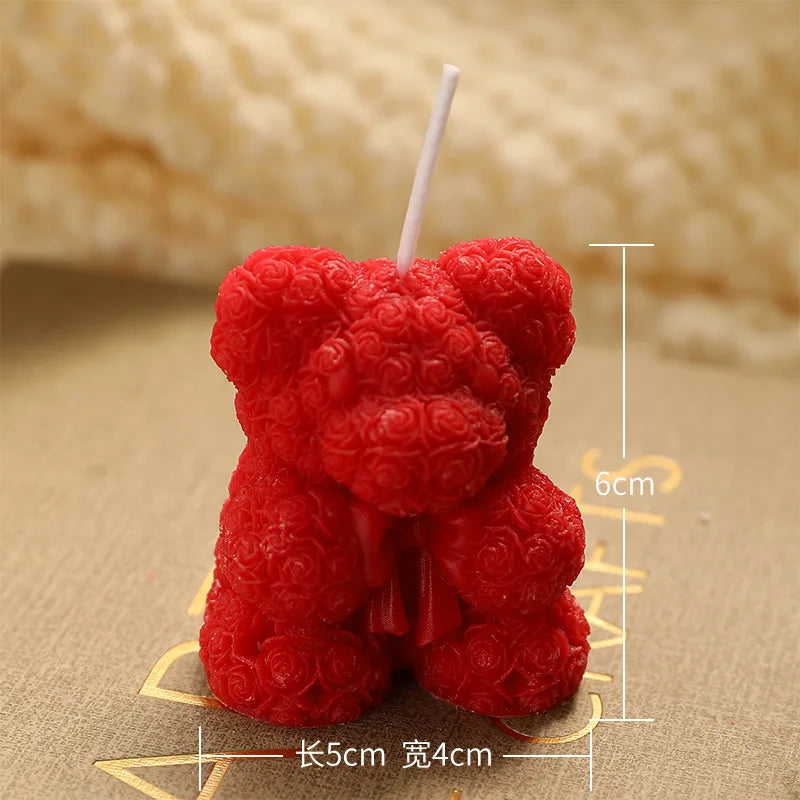 Candela Orsetto Rosa Aromaterapia Profumata Deliziosa.